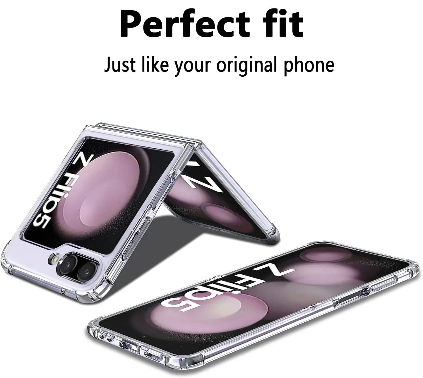 Transparent TPU Silicone case for Samsung Galaxy Z FLIP 5
