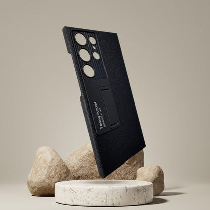 Galaxy S23 ULTRA Protective Standing Leather Cover With S Pen Slot