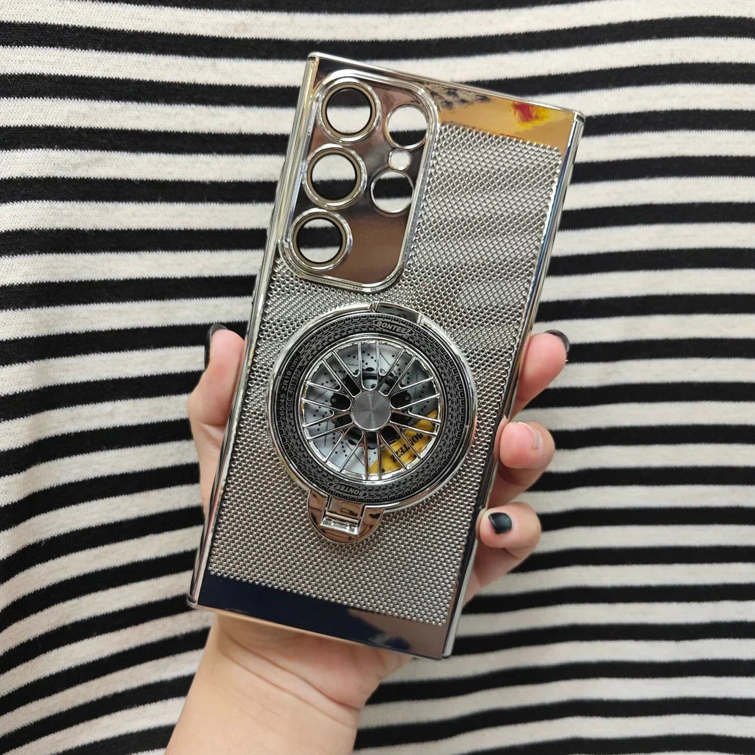 MagSafe Heat Dissipation Rotating Wheel Stand Case - Galaxy S25 Ultra