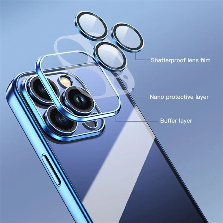Electroplating Clear Phone Case for iPhone Series