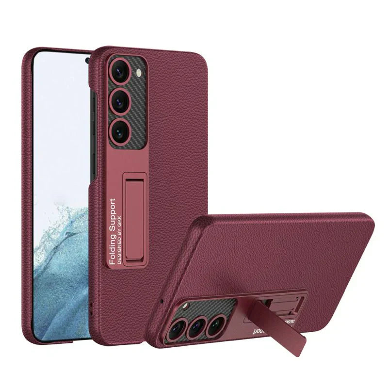 Ultra Thin Leather Case with Bracket - Samsung