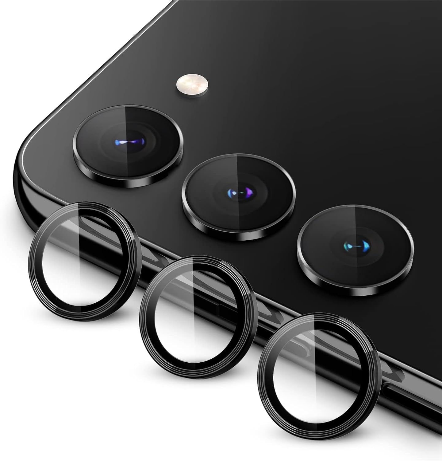 Titanium Camera Lense Protector 9H Aluminium Ring for S25