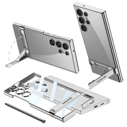 Ultra Clear Hybrid Transparent Side Stand Case For Galaxy S23 Ultra