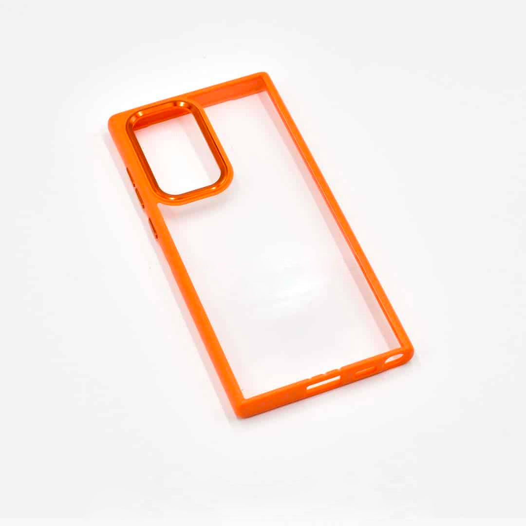 Galaxy S22 Ultra Hybrid Bumper Clear Case Black