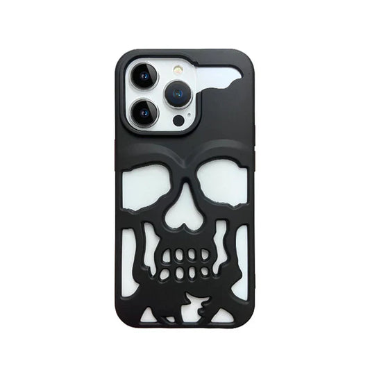 Hollow Skull Design Case for iPhone 16 Series