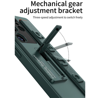 Elastic Wrist-Band Holder With Kick-Stand Case For Galaxy S25 Ultra