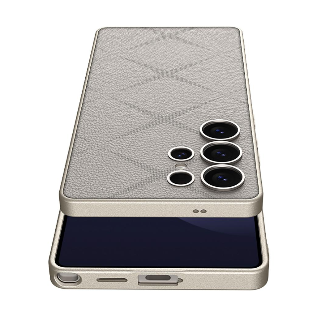 Business Texture Pattern Leather Case- Galaxy S25 Ultra