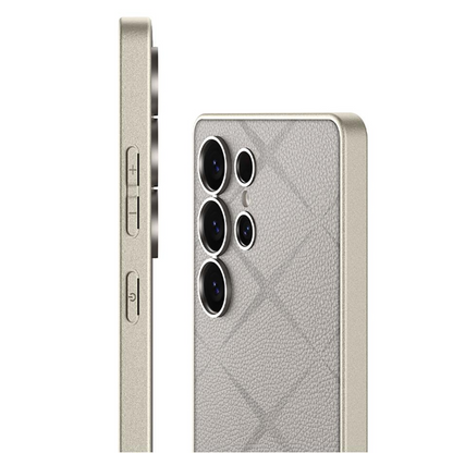Business Texture Pattern Leather Case- Galaxy S25 Ultra