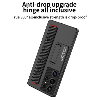 Elastic Wrist-Band Holder With Kick-Stand Case For Galaxy S25 Ultra