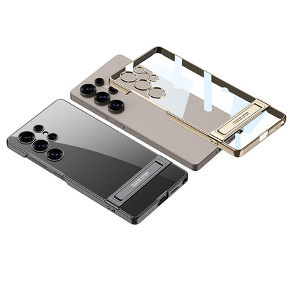 Ultra Clear Hybrid Transparent Side Stand Case- Samsung