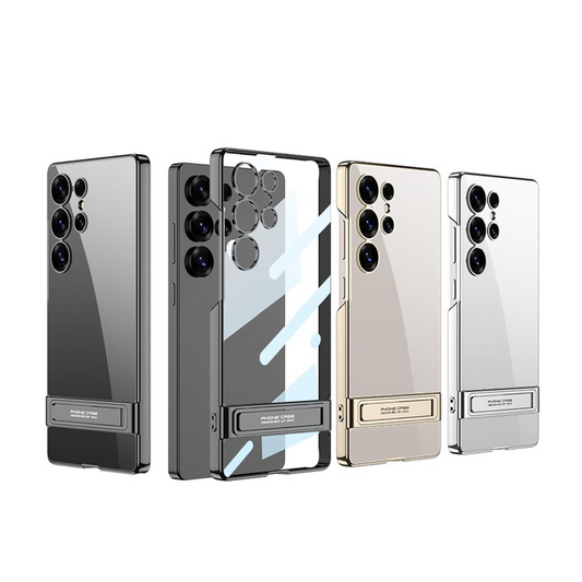 Ultra Clear Hybrid Transparent Side Stand Case- Samsung