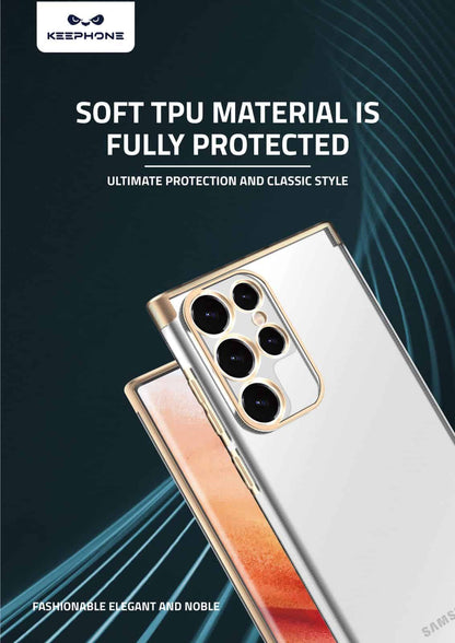 Galaxy S22 Ultra Beauty Series High-end Transparent Plated Case
