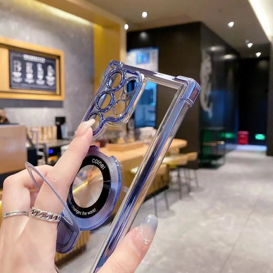 Transparent Bumper Stand Case - Samsung