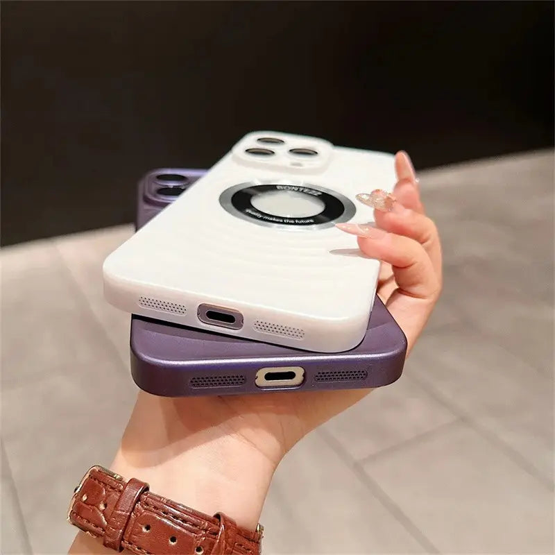 Matte Frosted Magsafe Logo-Cut Case- iPhone