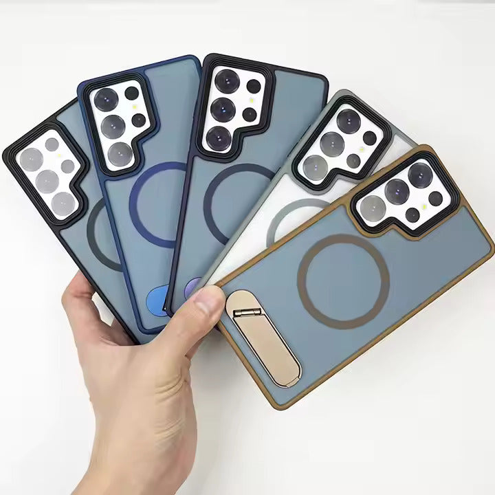 Ultra Hard Matte Side Stand Case For Galaxy S25 Ultra