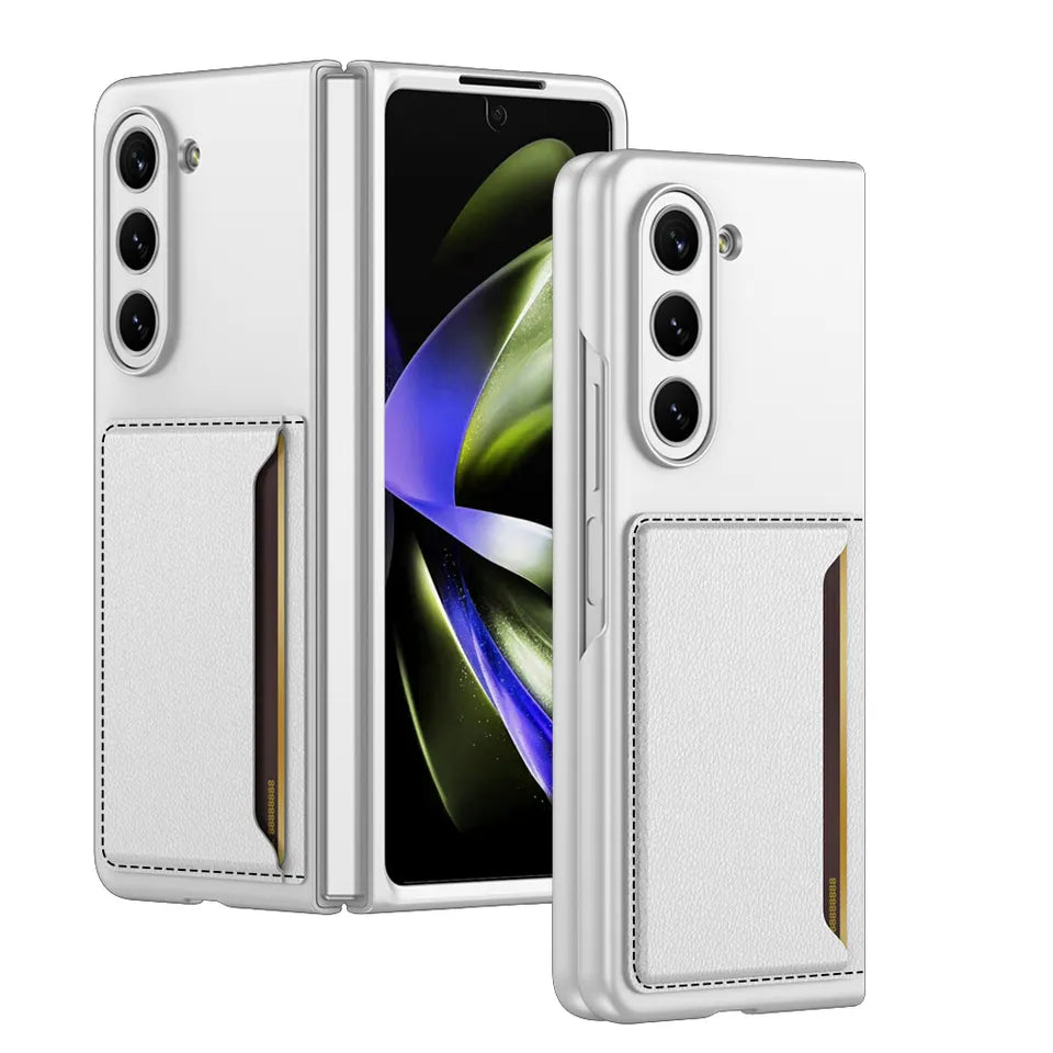 Premium Luxury Card Slot Leather Case For Galaxy Z Fold 5