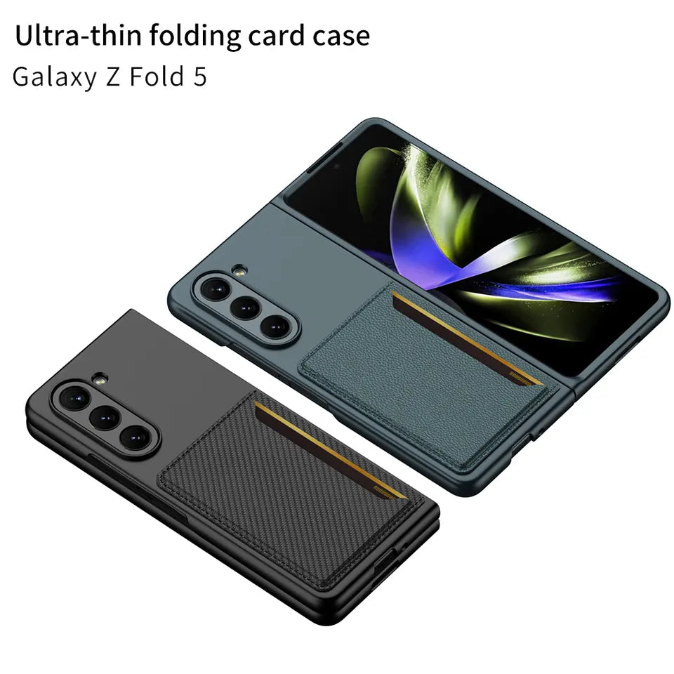 Premium Luxury Card Slot Leather Case For Galaxy Z Fold 5