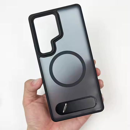 Ultra Hard Matte Side Stand Case For Galaxy S25 Ultra