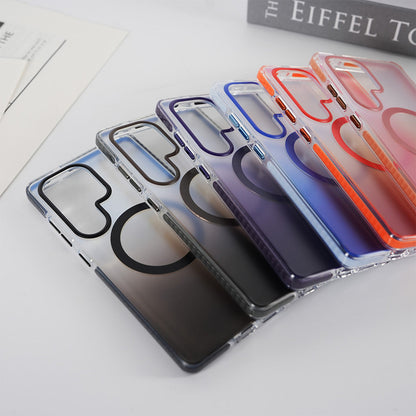 Wave Pattern Transcluent Frosted Gradient Case- Samsung