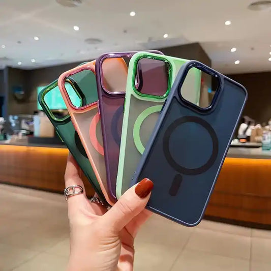 Shockproof Camera Protector Phone Case With Wireless Charging for iPhone 15 Series