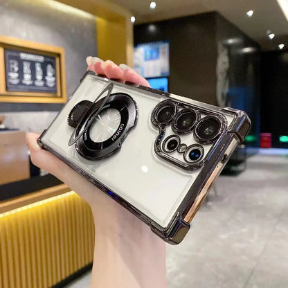 Transparent Bumper Stand Case - Samsung