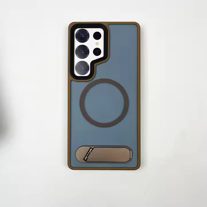 Ultra Hard Matte Side Stand Case For Galaxy S25 Ultra