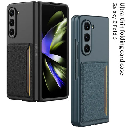 Premium Luxury Card Slot Leather Case For Galaxy Z Fold 5