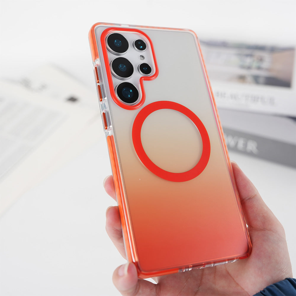 Wave Pattern Transcluent Frosted Gradient Case- Samsung