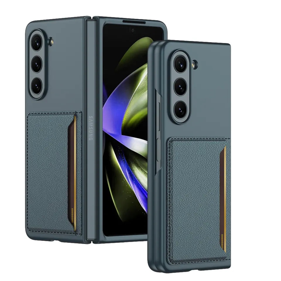 Premium Luxury Card Slot Leather Case For Galaxy Z Fold 5