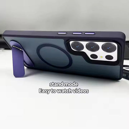 Ultra Hard Matte Side Stand Case For Galaxy S25 Ultra