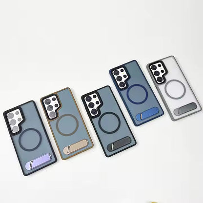 Ultra Hard Matte Side Stand Case For Galaxy S25 Ultra