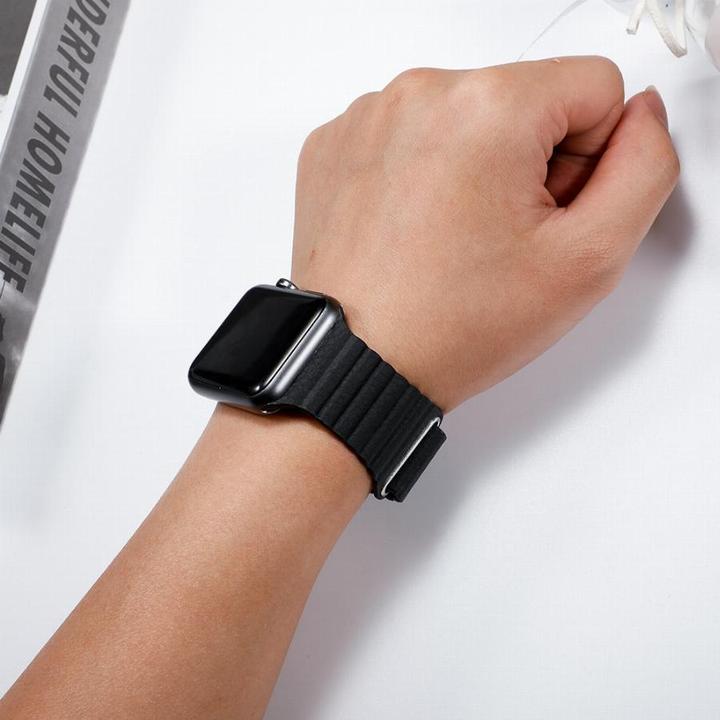 Leather Loop Band/Strap for Apple Watch [42/44MM] - Black