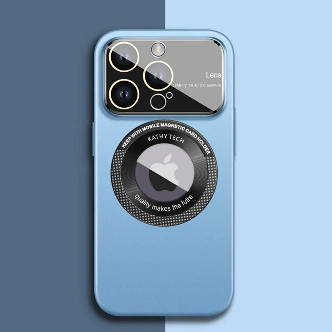 MagSafe Glass Lens Protector Matte Case for iPhone Series