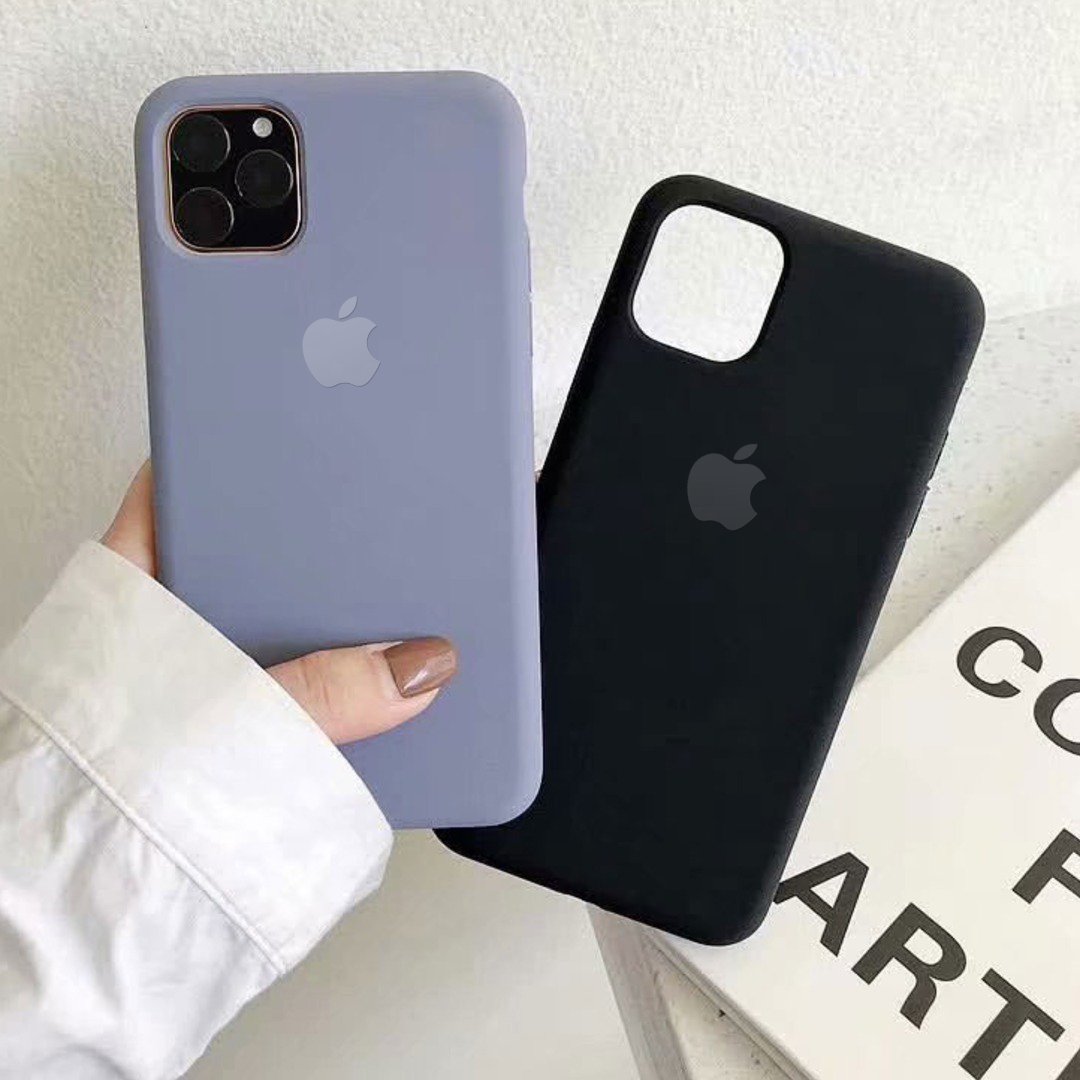 Liquid Silicon Camera Closed Case For iPhone 11 (With Logo)