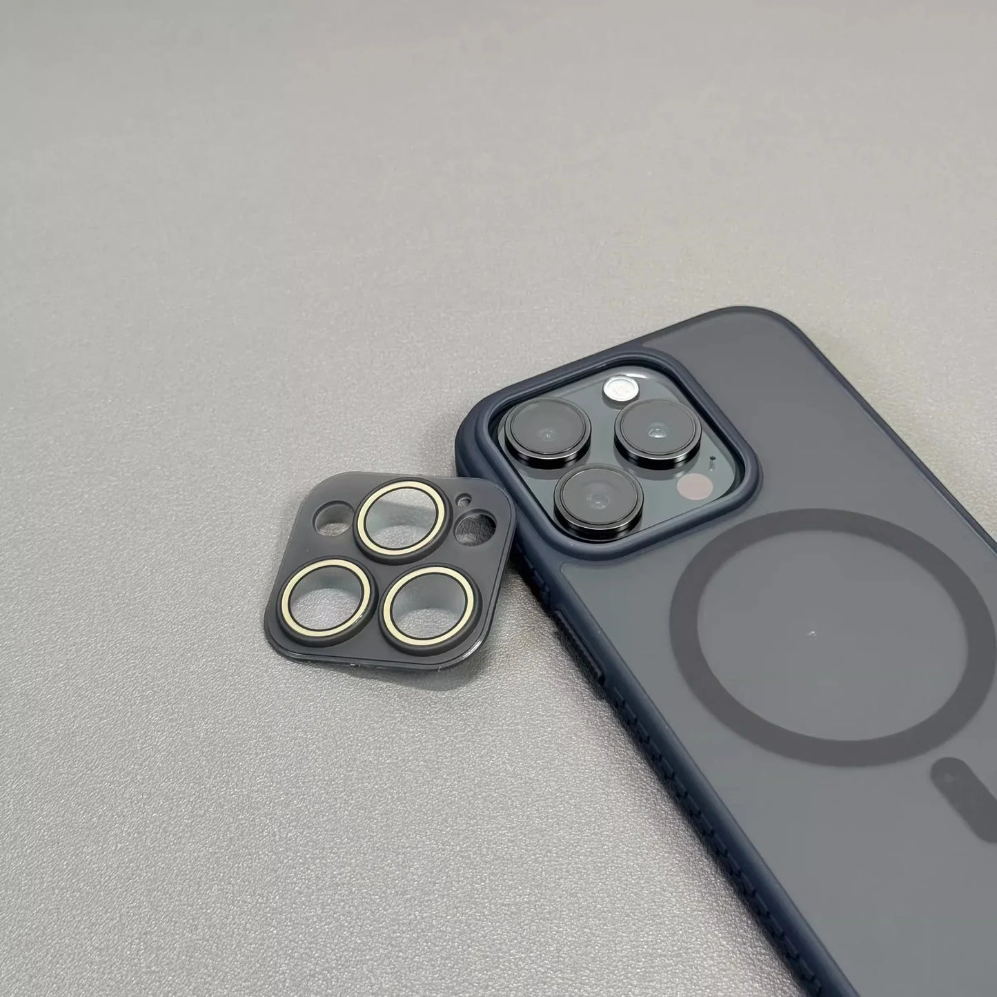 Removable Lens Camera Protector Matte Case for iPhone Series