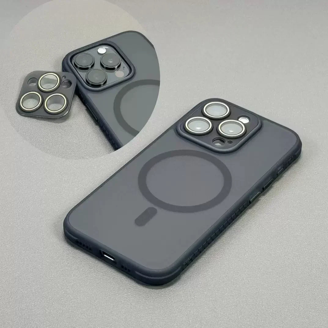 Removable Lens Camera Protector Matte Case for iPhone Series