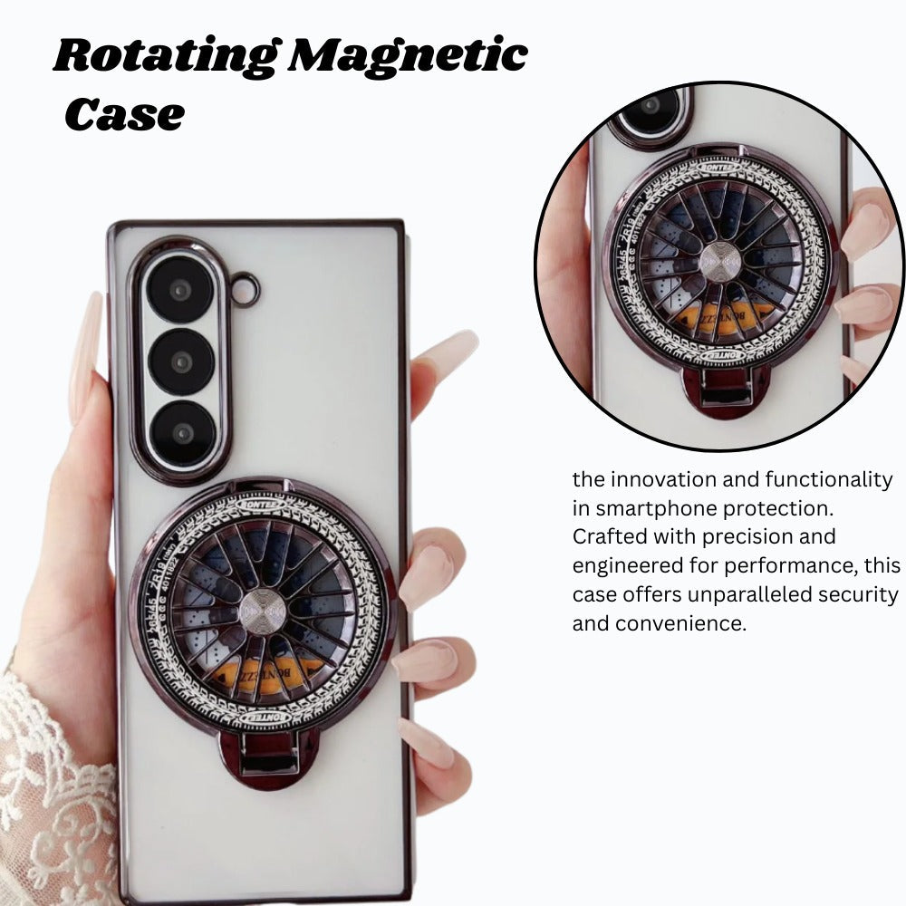 Electroplated Rotating Magnetic Case- Galaxy Z Fold 6