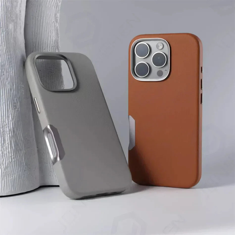 Classic Leather Magnet Shield- iPhone 16 Series