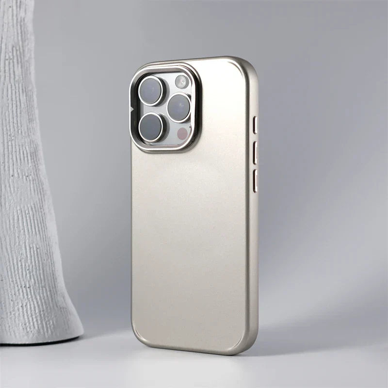 Metal Lens Protection Kickstand Case- iPhone