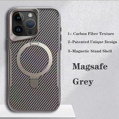 Carbon Fiber Kickstand Cover- iPhone Series