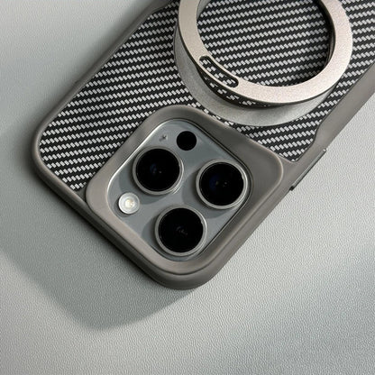 Carbon Fiber Kickstand Cover- iPhone Series
