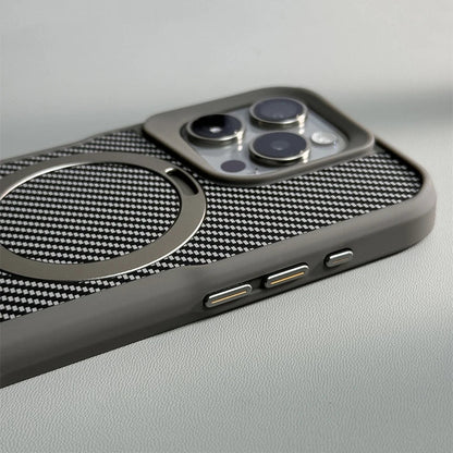 Carbon Fiber Kickstand Cover- iPhone Series