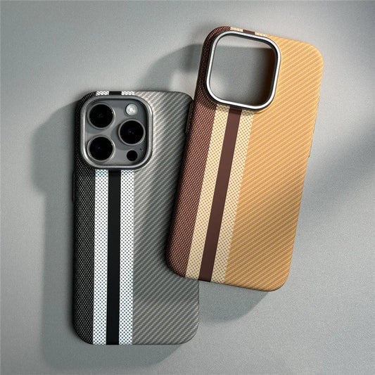 Carbon Fiber Strap MagSafe Case for iPhone Case
