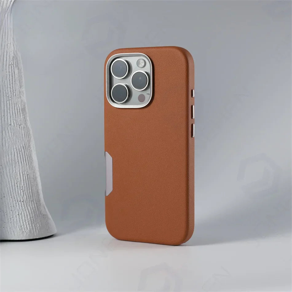 Classic Leather Magnet Shield- iPhone 16 Series