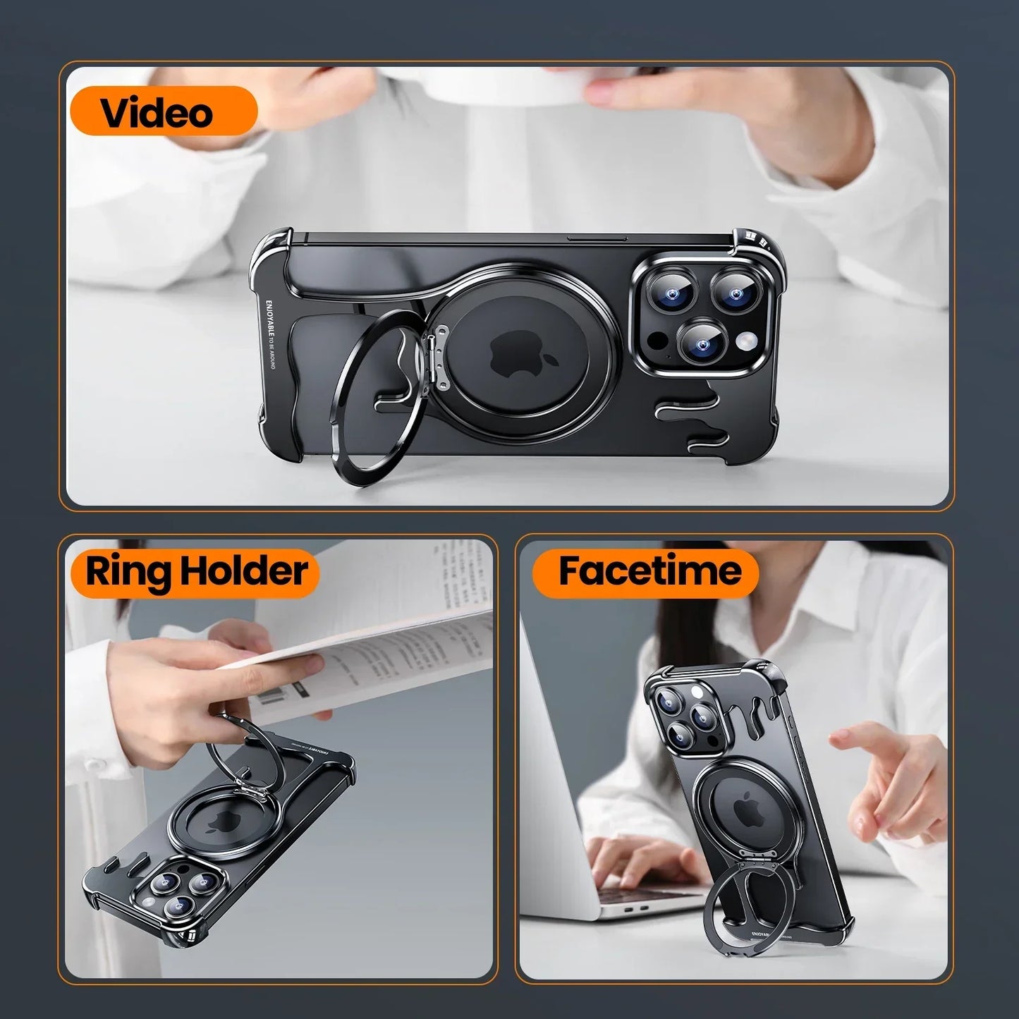 Droplet Metal Frameless Case for  iPhone Series