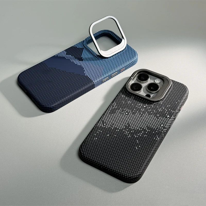 Mountain Texture Kickstand Case for iPhone Series