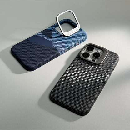 Mountain Texture Kickstand Case for iPhone Series