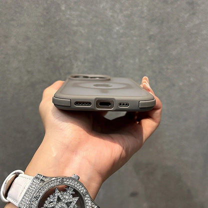 Transparent Matte Designer Magsafe Case- iPhone