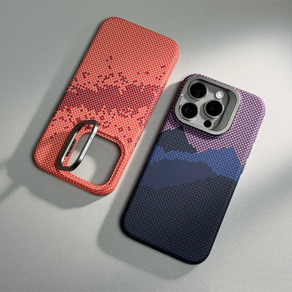 Mountain Texture Kickstand Case for iPhone Series