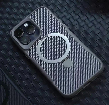 Carbon Fiber Kickstand Cover- iPhone Series